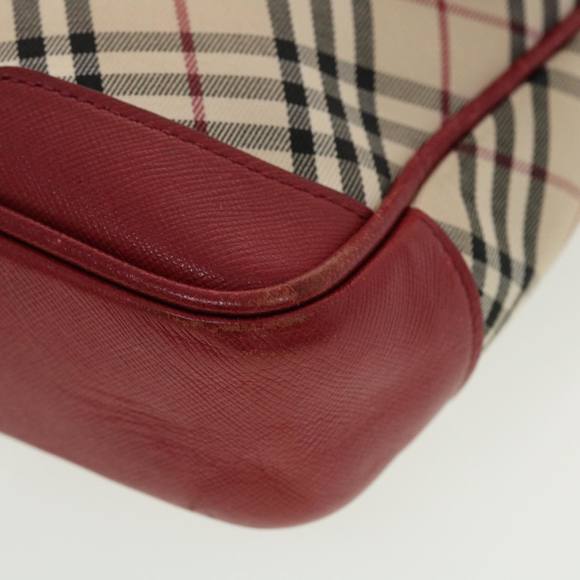 BURBERRY Nova Check Shoulder Bag Nylon Beige Auth 42722 - Picture 14 of 16